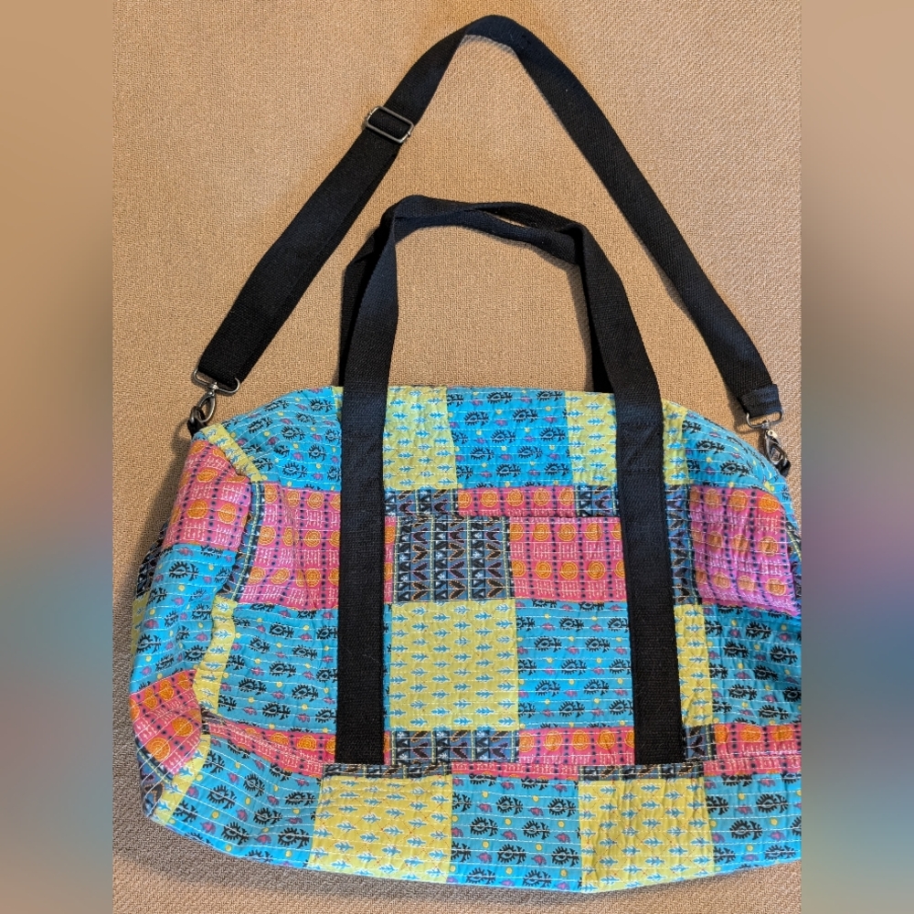 Mossimo Supply Co Multicolor Patchwork Small Duff… - image 3